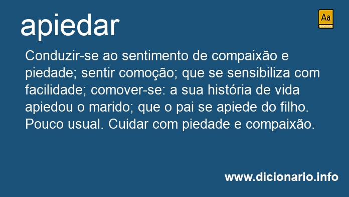 Significado de apiedreis