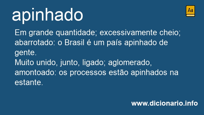 Significado de apinhada