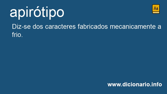 Significado de apirtipo