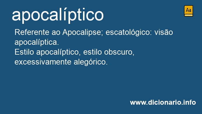 Significado de apocalptica