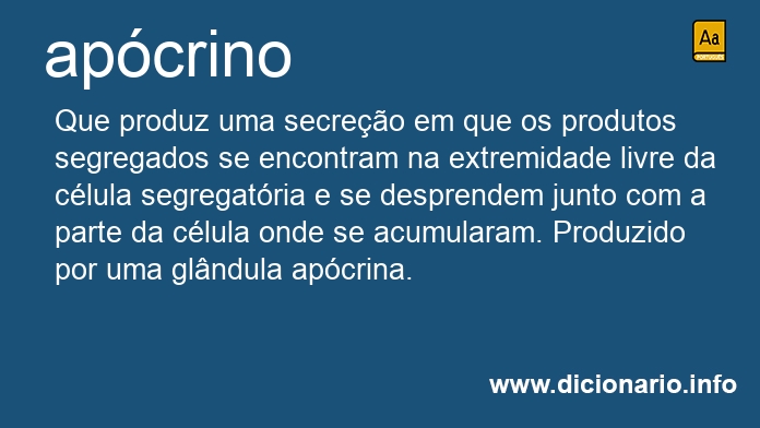 Significado de apcrino