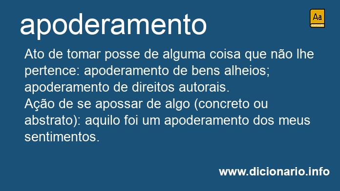 Significado de apoderamento