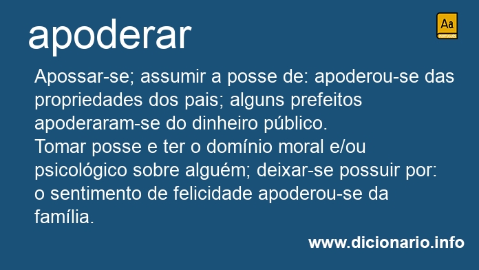 Significado de apoderaram