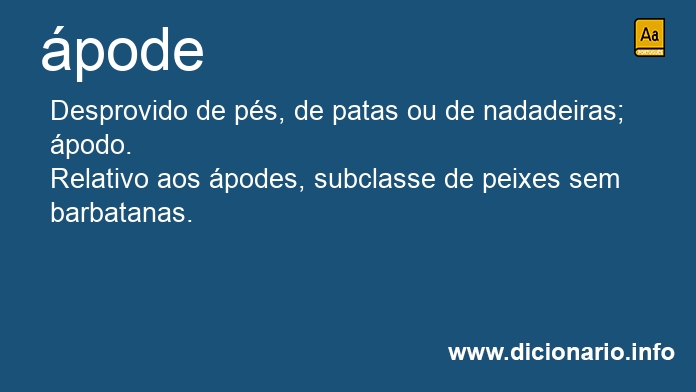 Significado de podes