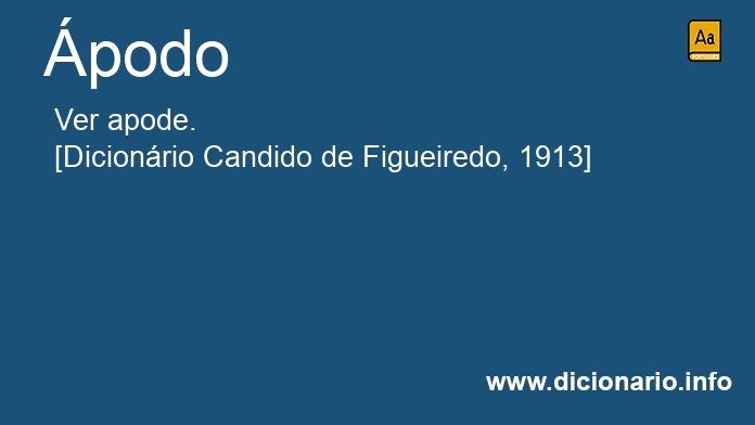 Significado de podo