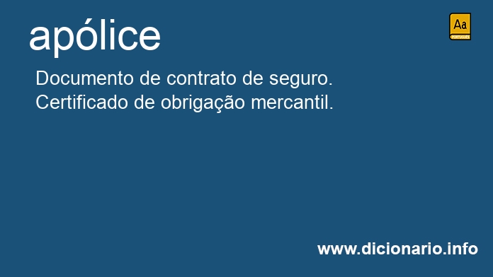 Significado de aplices