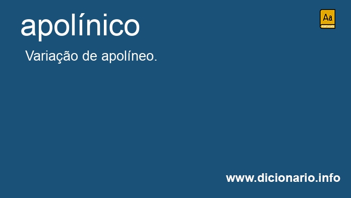 Significado de apolnico