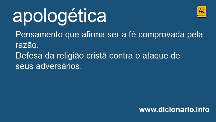 Significado de apologtica