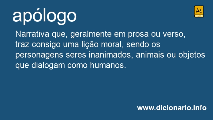 Significado de aplogo