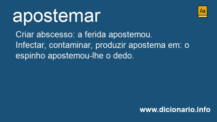 Significado de apostemas