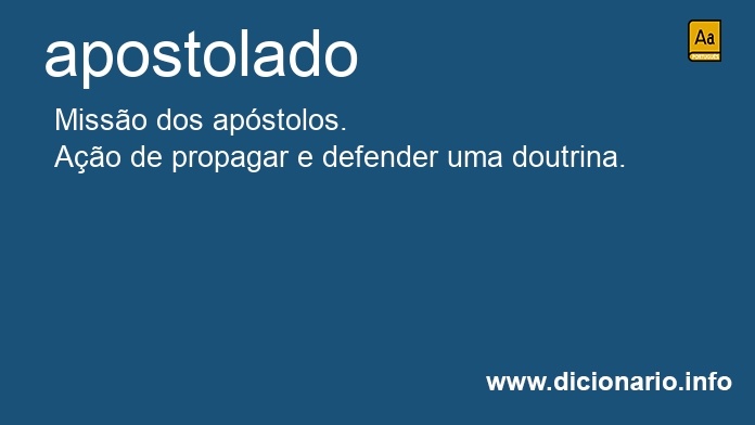 Significado de apostolado