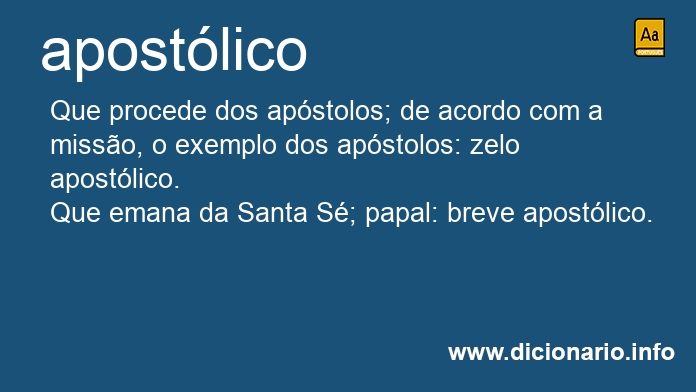 Significado de apostlico