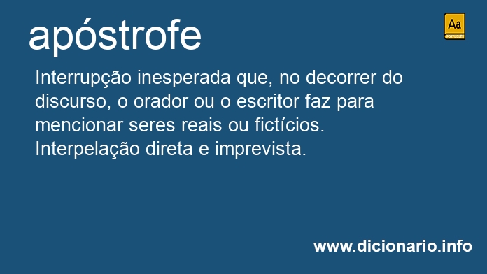 Significado de apstrofe