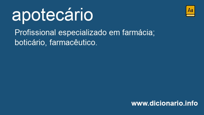 Significado de apotecrio