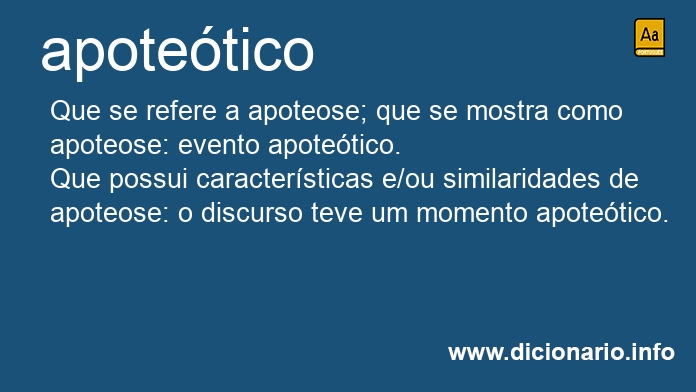 Significado de apoteticos