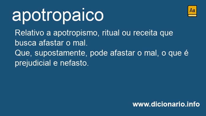 Significado de apotropaicos