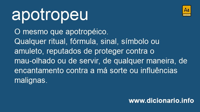 Significado de apotropeu