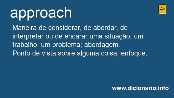Significado de approach