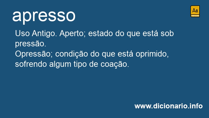 Significado de apressos