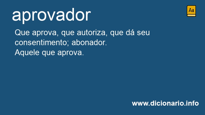 Significado de aprovador