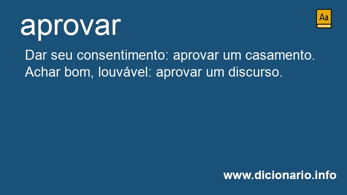 Significado de aprovarei