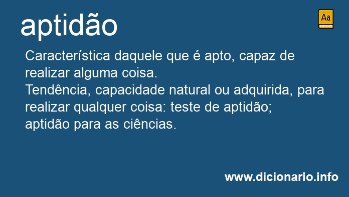 Significado de aptides