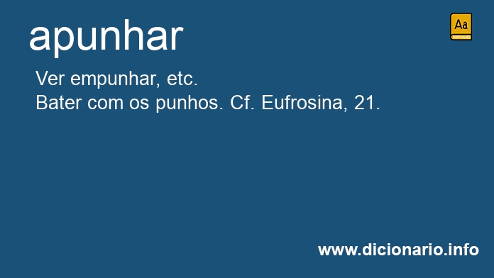 Significado de apunhado