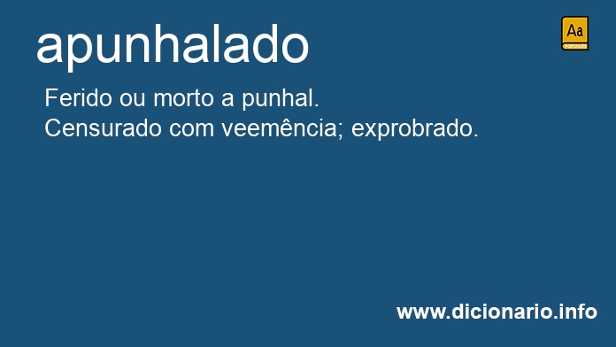 Significado de apunhalados