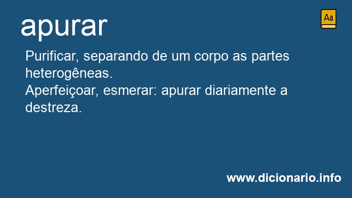 Significado de apurar