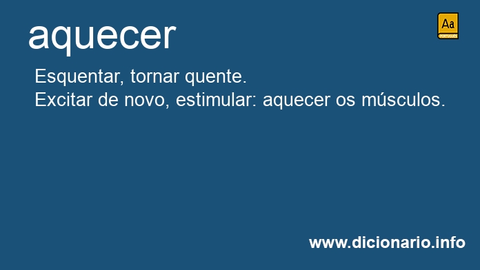 Significado de aquecer