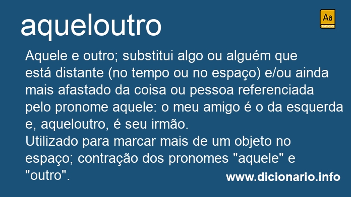 Significado de aqueloutro