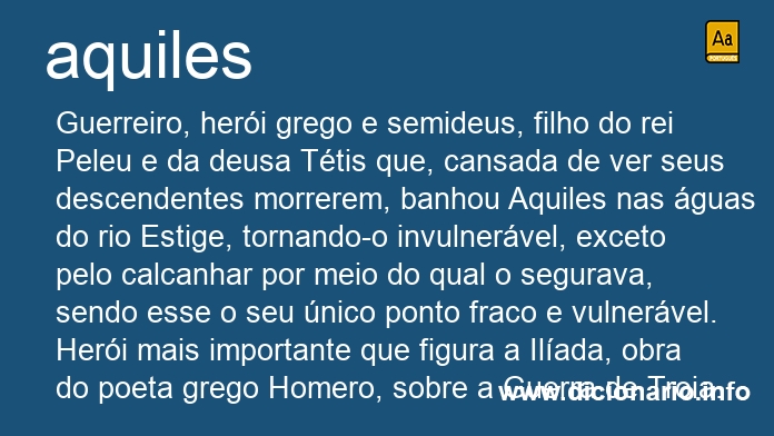 Significado de Aquiles