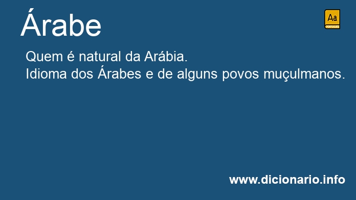 Significado de rabe