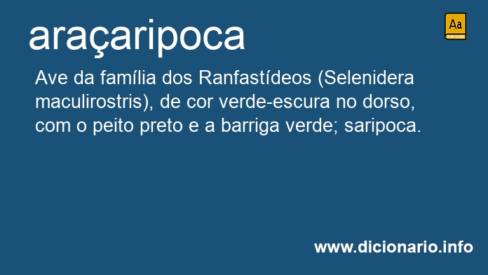 Significado de araaripoca