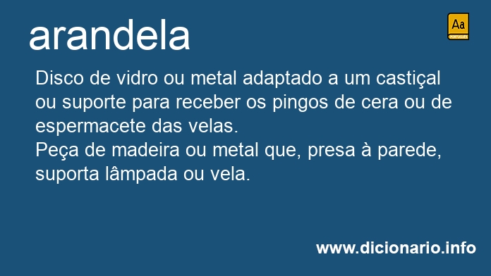 Significado de arandela