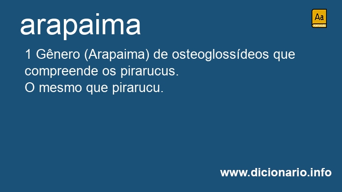 Significado de arapaima