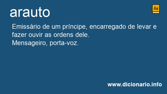 Significado de arauta