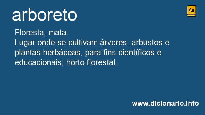 Significado de arboretos
