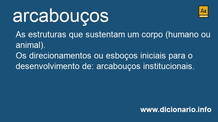 Significado de arcabouos