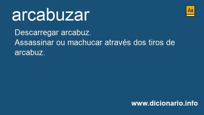 Significado de arcabuza