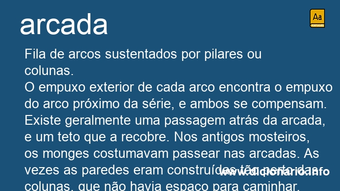 Significado de arcada