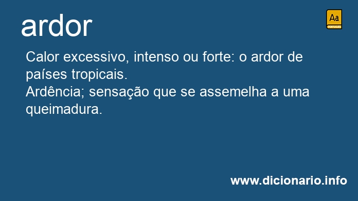 Significado de ardor