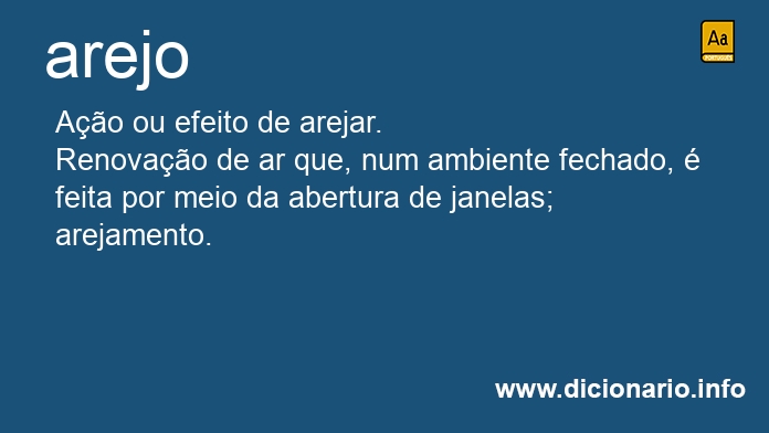 Significado de arejo
