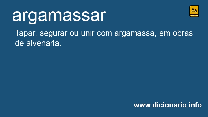 Significado de argamassam