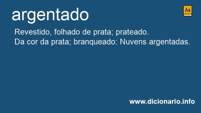 Significado de argentados