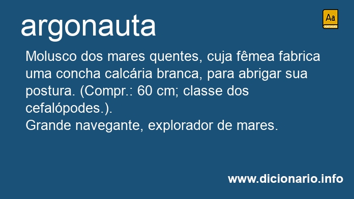 Significado de argonauta