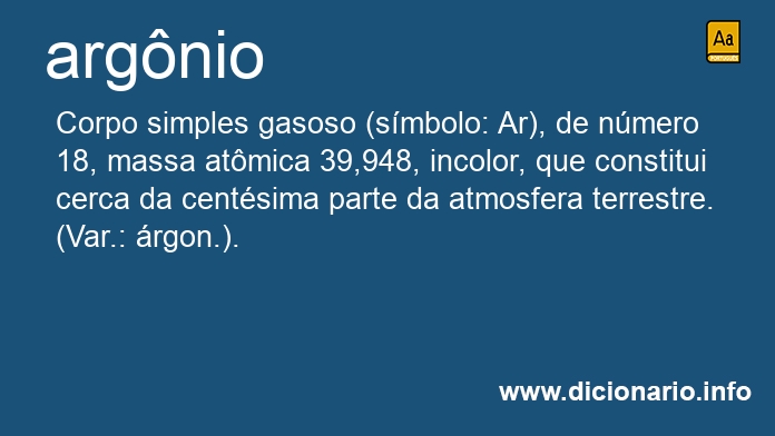 Significado de argnio