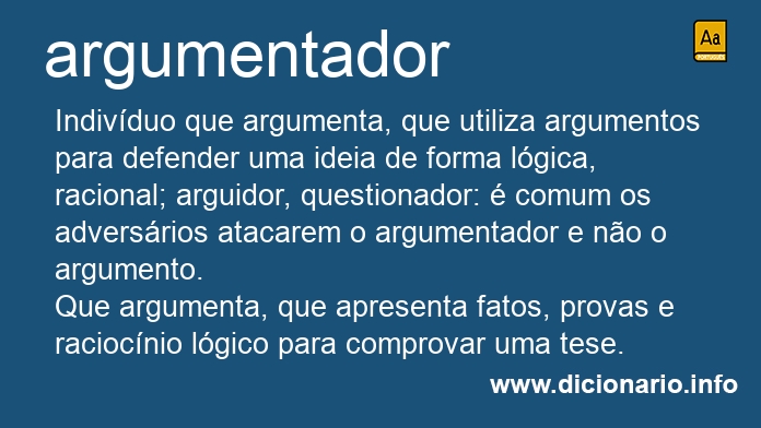 Significado de argumentador