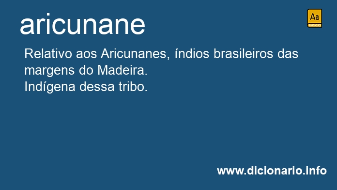 Significado de aricunane