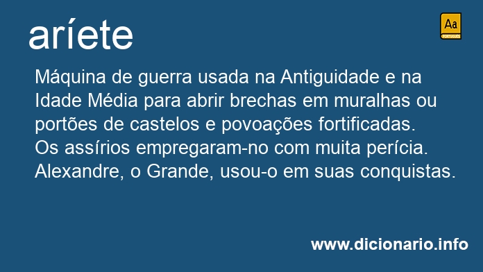 Significado de arete